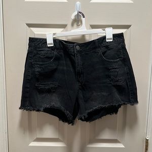 American Eagle distressed jean shorts